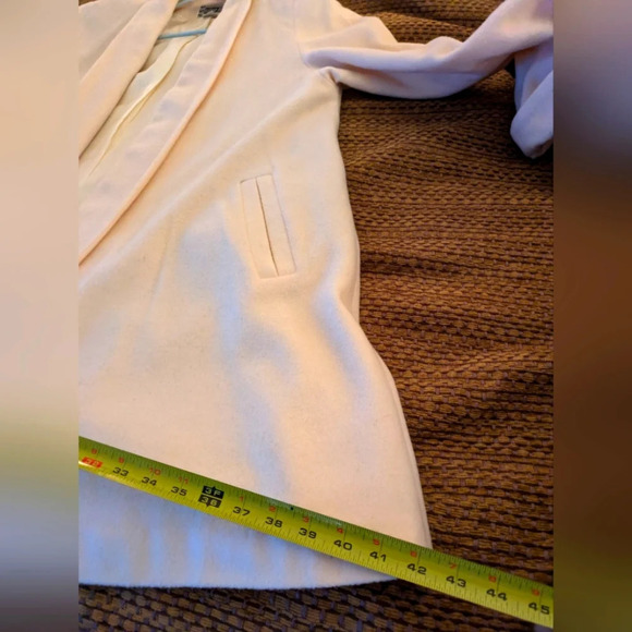 Otello Pelle Vintage Wool Blend White Coat 16/18 - Picture 9 of 15